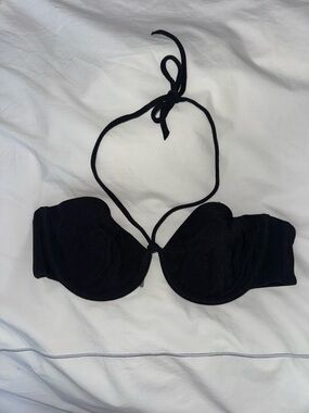 COS Black Bandeau Halter Bikini Top